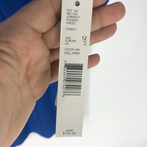 Antonio Melani Cobalt Blue Phoenix Dress Career 12 - Picture 5 of 6